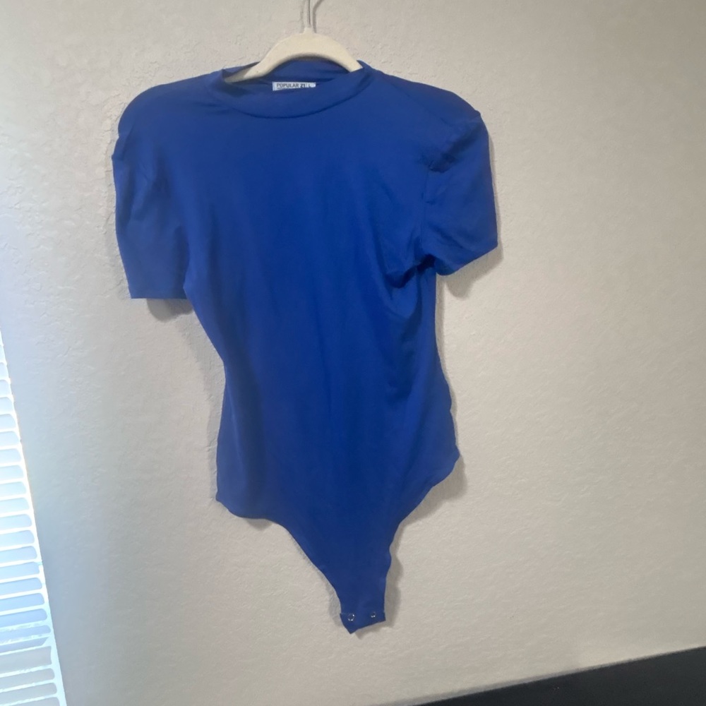Blue Short Sleeve Bodysuit